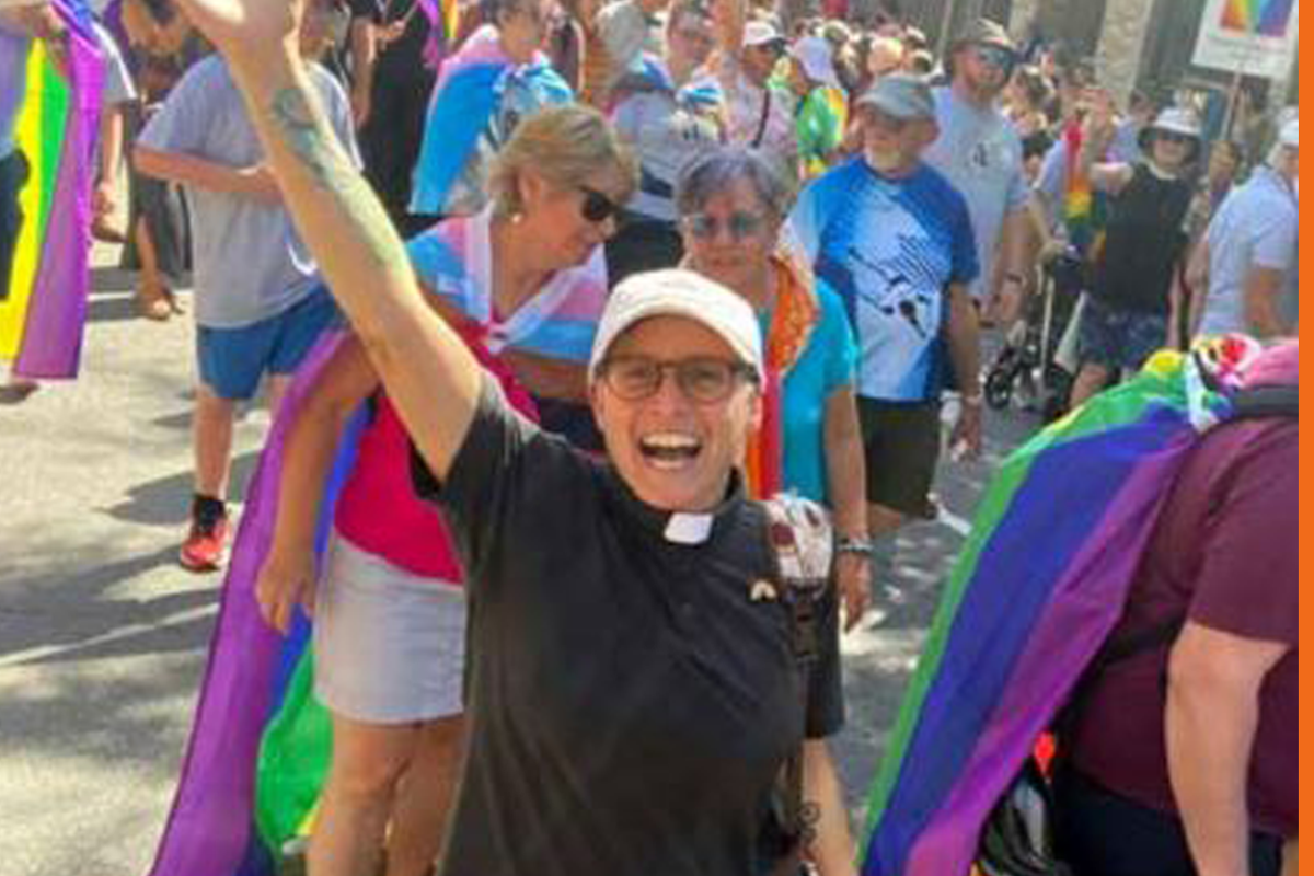Caroline Ducros at Ottawa's Pride parade 2022